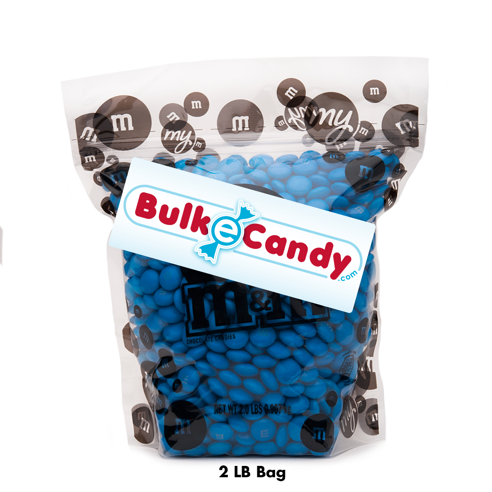 Bulk Light Blue M&M's 2pounds M&M Colorworks