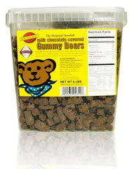 Milk Chocolate Covered Gummi Bears 8LB Bulk